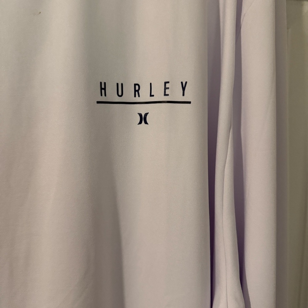 Hurley Men's Classic White Long Sleeve Tee - Picture 4 of 7